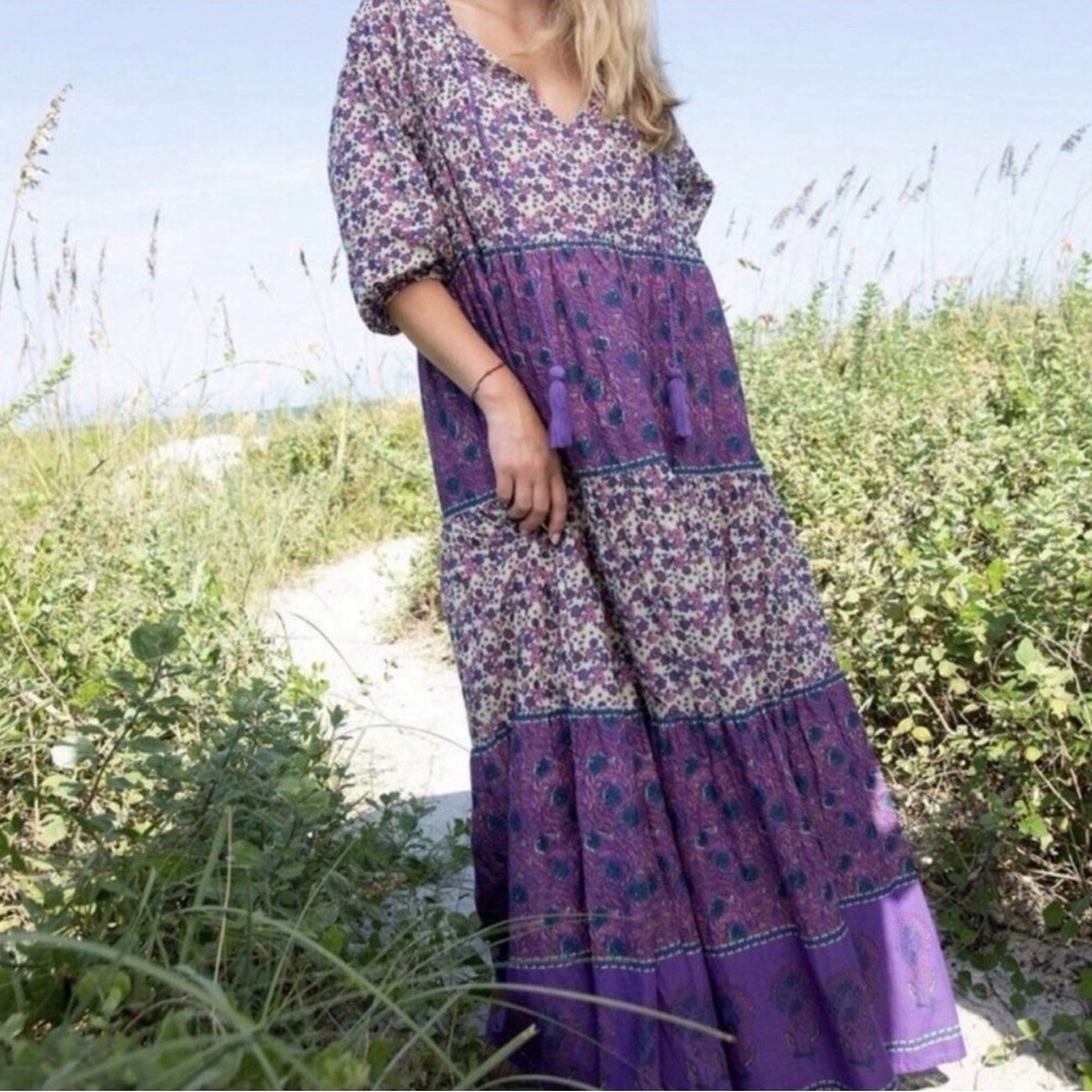 NATURAL LIFE Purple Floral Maxi Dress